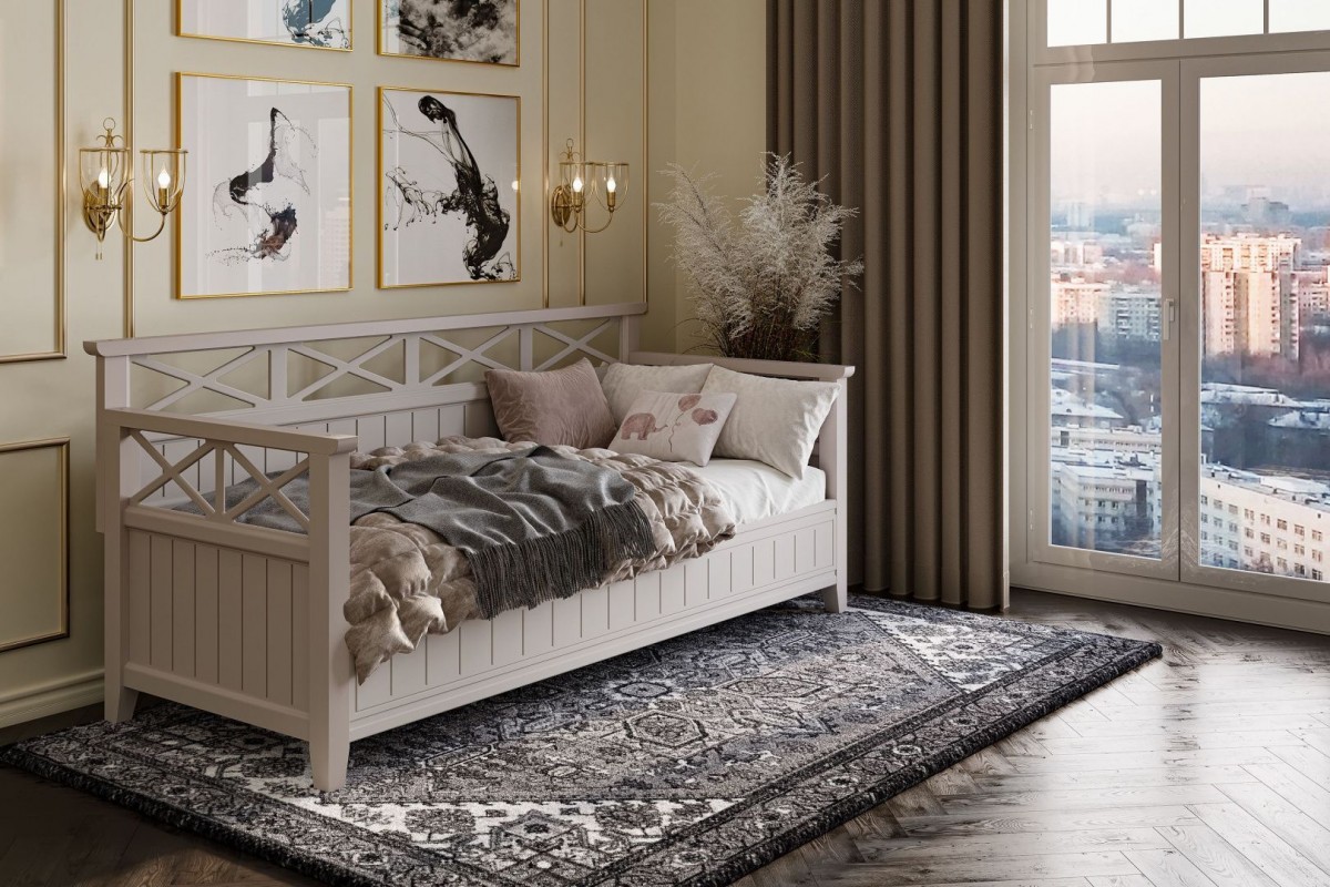  ВИВА (Белый глянец) - Тумба прикроватная 2 ящика