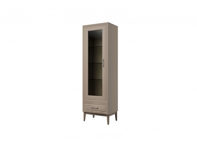 Гориция (Мокко Мусс) - Шкаф с витриной однодверный ШР-1