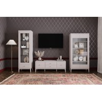 Модульная гостиная ДЖАЛИ (льняной) БРАВОмебель