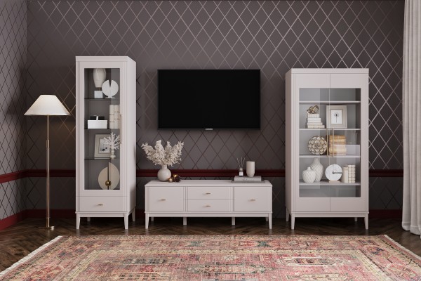 Модульная гостиная ДЖАЛИ (льняной) БРАВОмебель