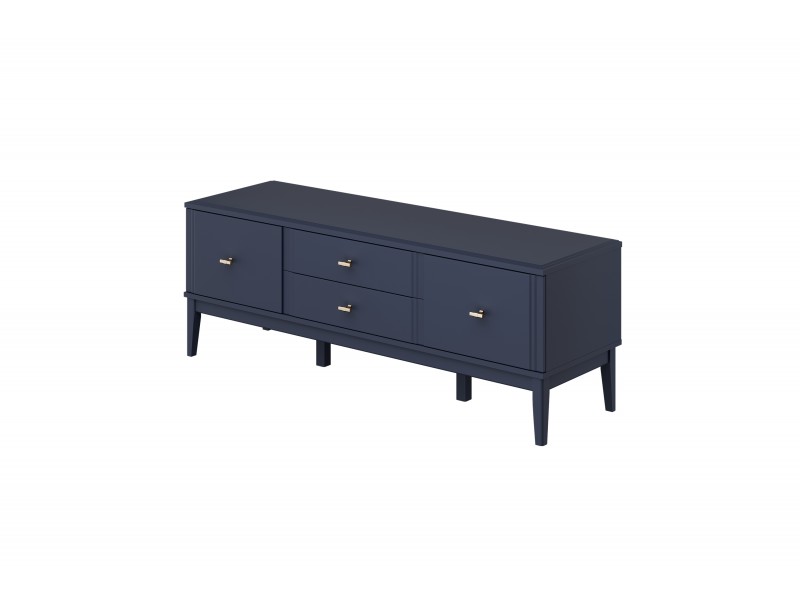 ДЖАЛИ (Тёмный Лазурный)  - Тумба ТВ БРАВОмебель