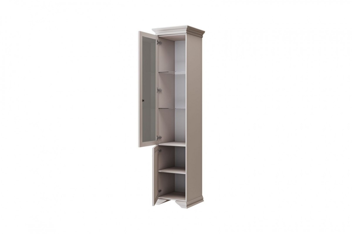 Орландо (Персидский жемчуг) - Шкаф ШР-1 Витрина левая (полки стеклянные) БРАВОмебель 