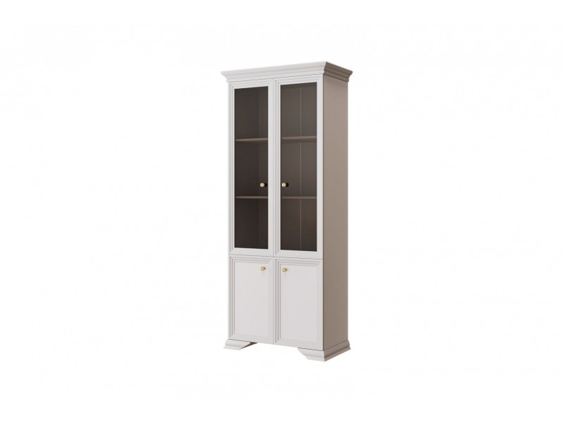 Орландо (Персидский жемчуг) - Шкаф с витриной ШР-2 (полки ЛДСП) БРАВОмебель 