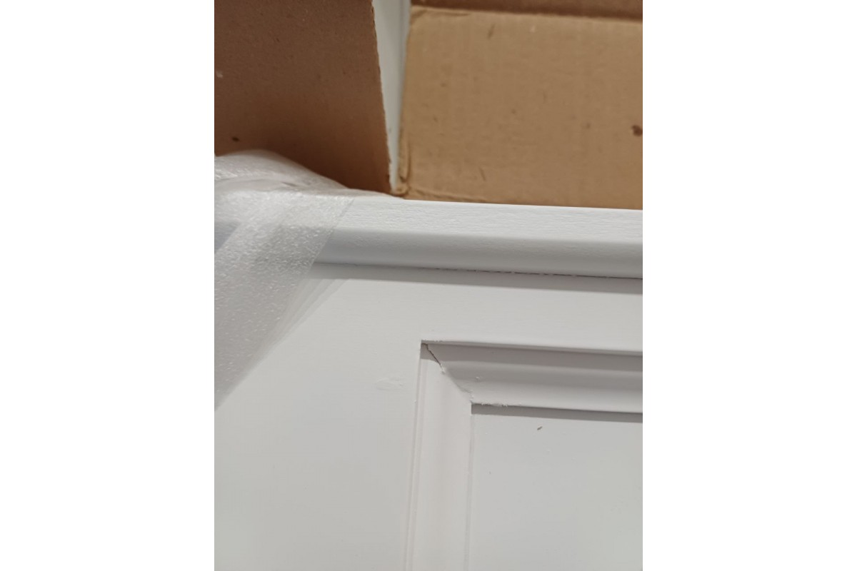 Кровать Елена-3 160х200 белая (массив сосны) с основанием — уценка 