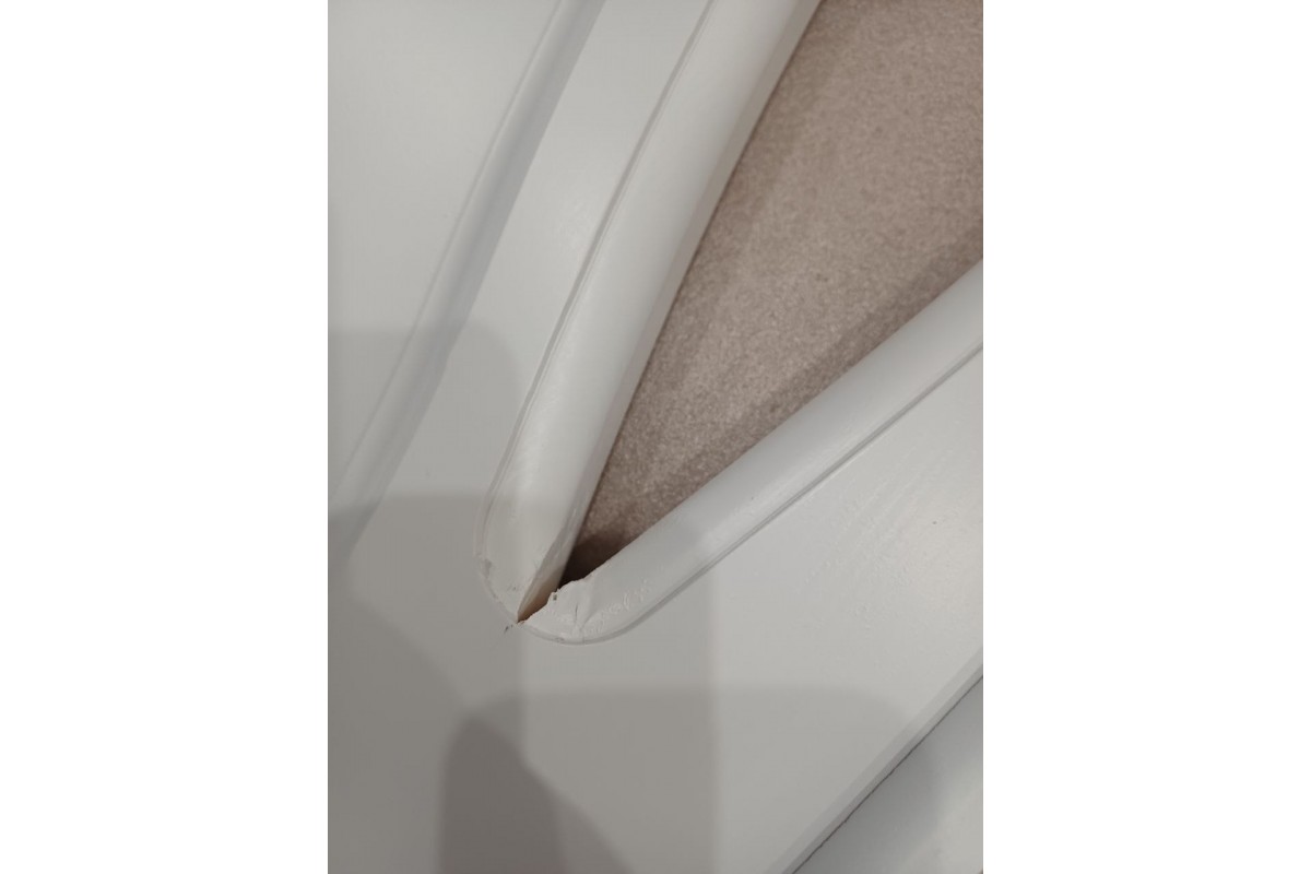 Кровать Елена-3 160х200 белая (массив сосны) с основанием — уценка 