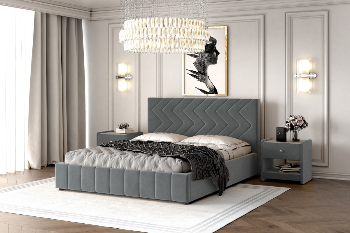 Кровать Нельсон (ЗигЗаг) БРАВОмебель