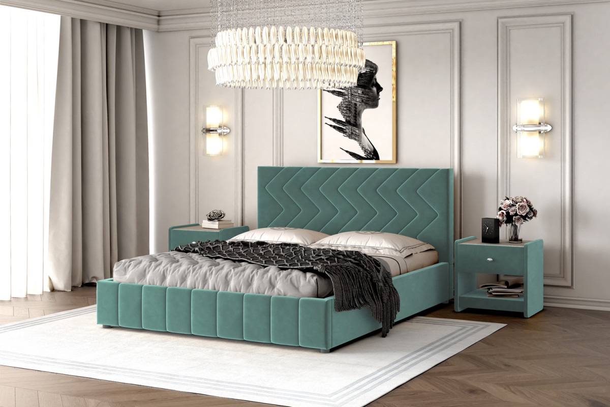 Кровать Нельсон (ЗигЗаг) БРАВОмебель