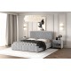 Цвет кровати: Светло-серый