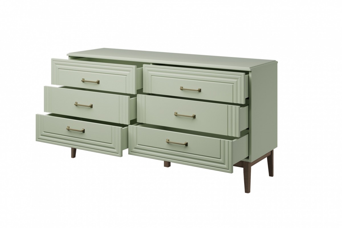 Гориция (Зелёный самшит) комод 6 ящиков
