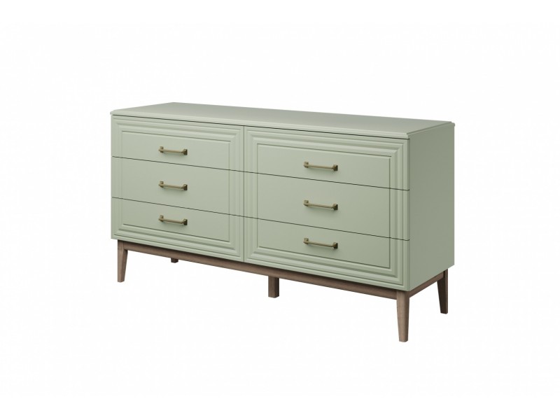 Гориция (Зелёный самшит) комод 6 ящиков