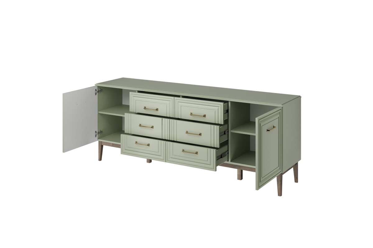 Модульная гостиная ГОРИЦИЯ (зеленый самшит) БРАВОмебель