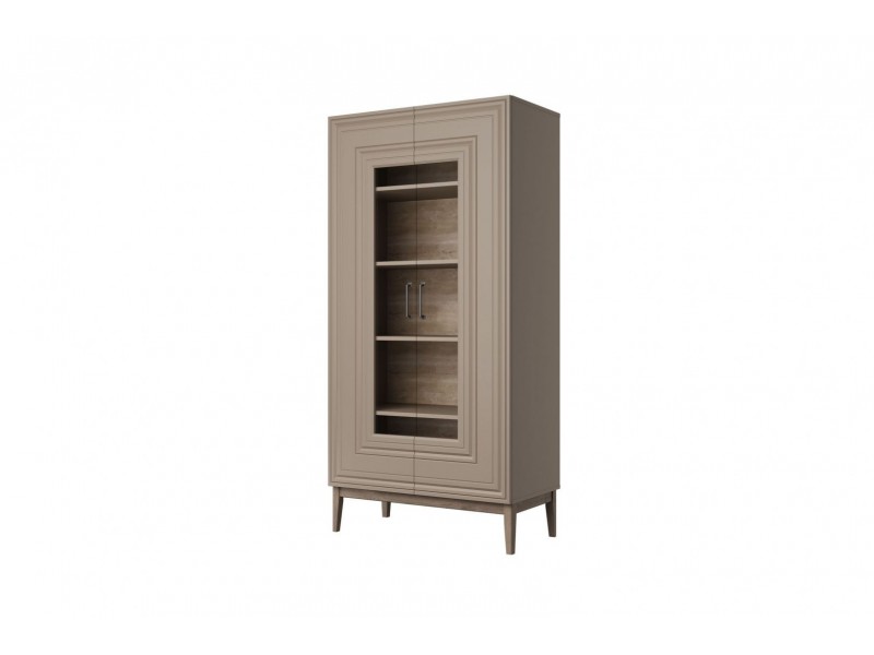 Гориция (Мокко Мусс) - Шкаф с витриной двухдверный ШР-2