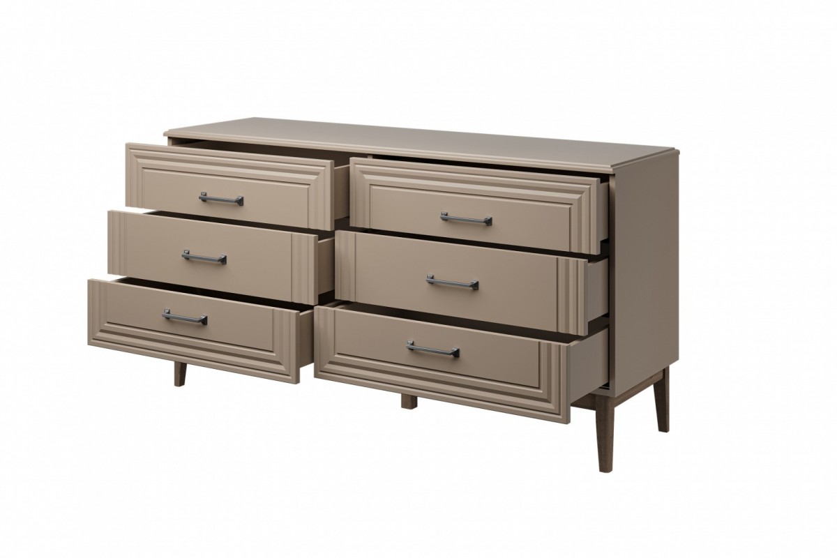 Гориция (Мокко Мусс) комод 6 ящиков