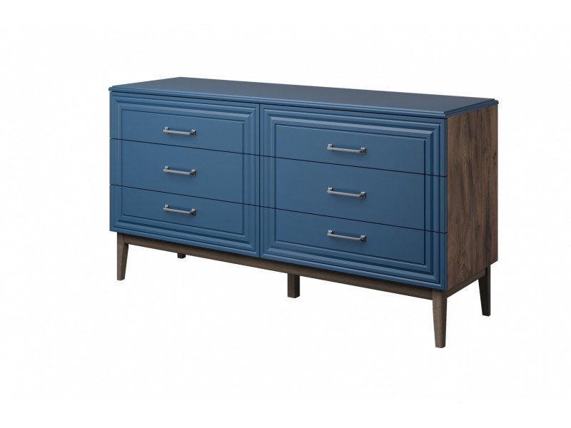 Гориция (Сапфировый) комод 6 ящиков