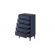 ДЖАЛИ (Тёмный Лазурный) - Комод 5 ящиков БРАВОмебель