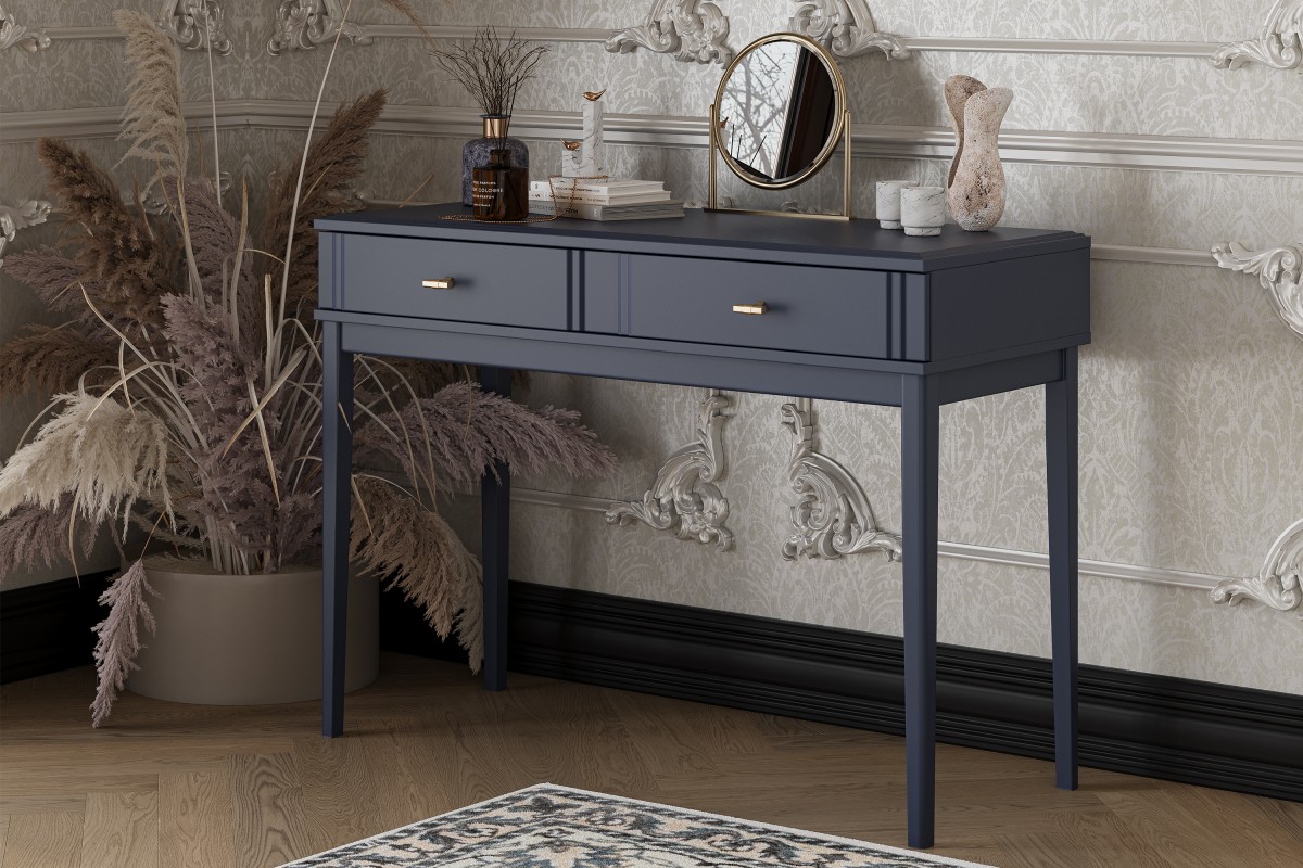ДЖАЛИ (тёмный лазурный) - Стол туалетный (макияжный) БРАВОмебель