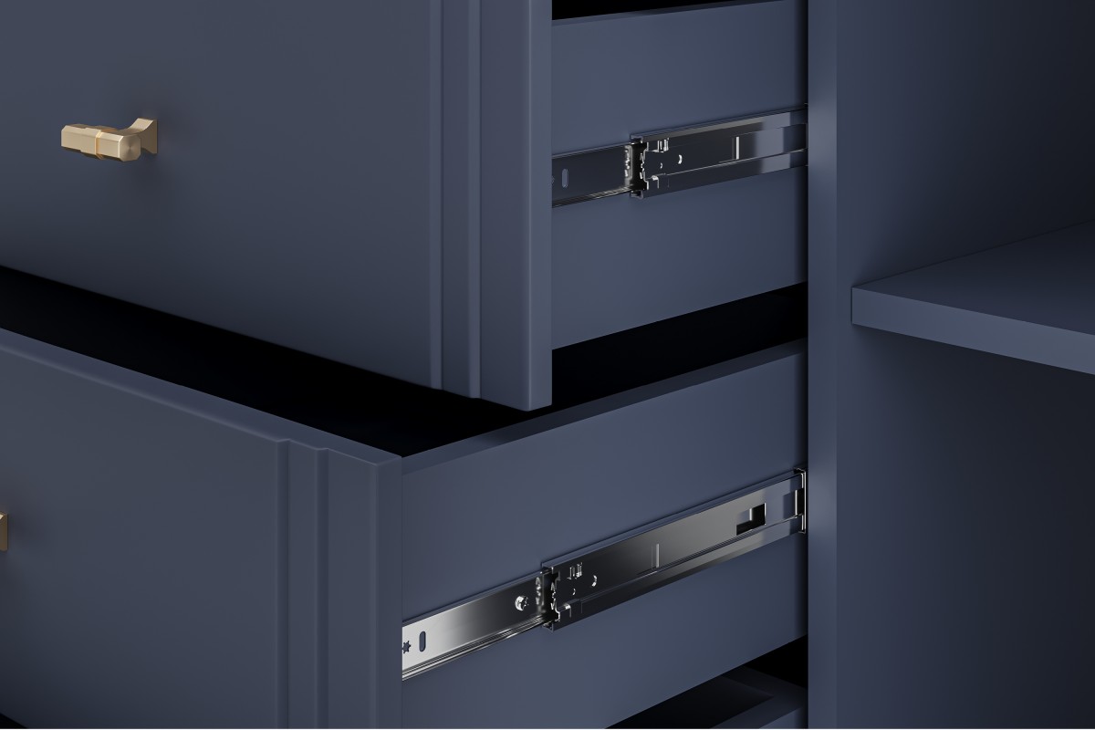 ДЖАЛИ (Тёмный Лазурный) - Комод 6 ящиков БРАВОмебель