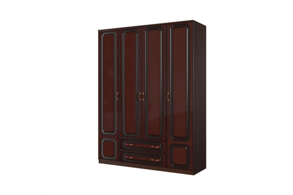 Модульная спальня Лакированный орех темный от БРАВОмебель