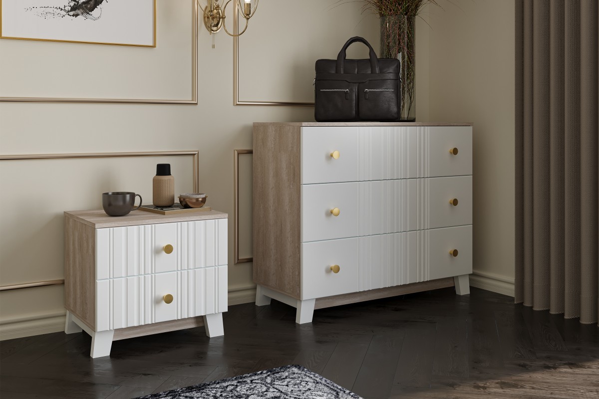 Модульная спальня Ланзетти (жемчуг) от БРАВОмебель