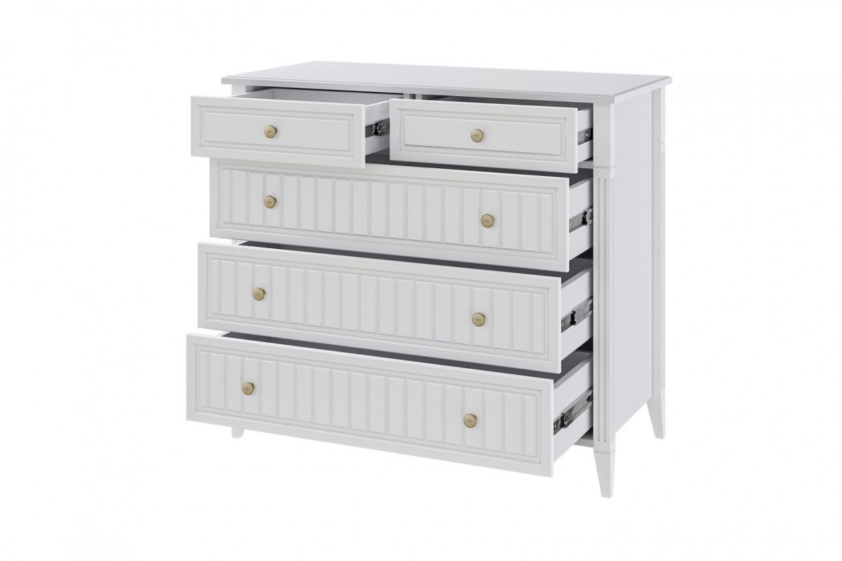 Мэгги (белый) - Комод 5 ящиков