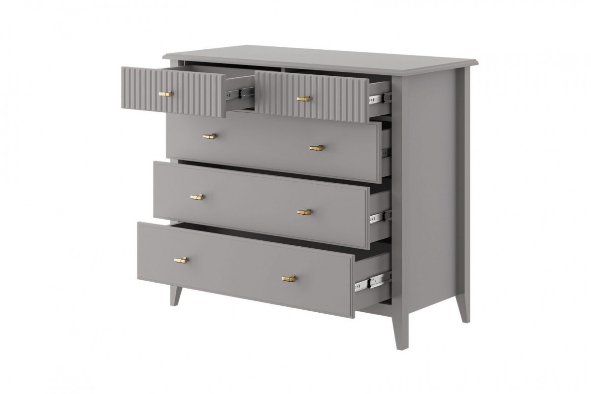 Никеа (антрацит) - Комод 5 ящиков