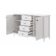 Никеа (белый) - Комод 4 ящика 2 двери