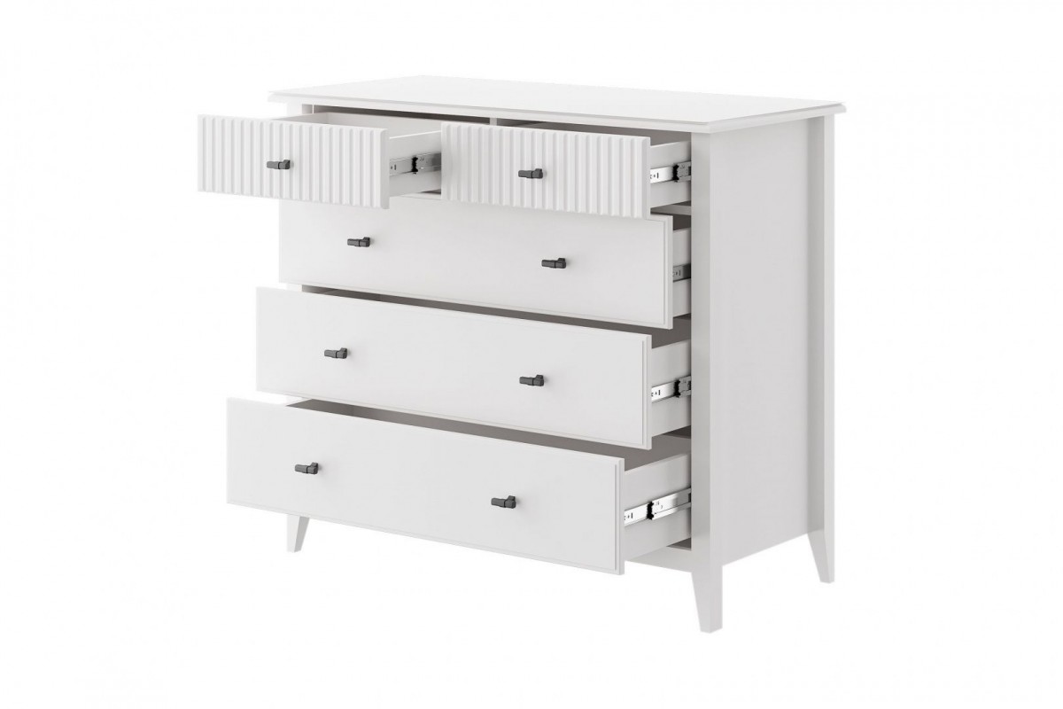 Никеа (белый) - Комод 5 ящиков
