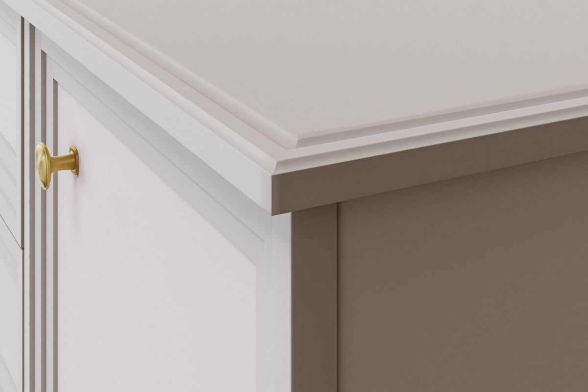 Орландо (Персидский жемчуг) - Комод 4 ящика 2 двери БРАВОмебель 