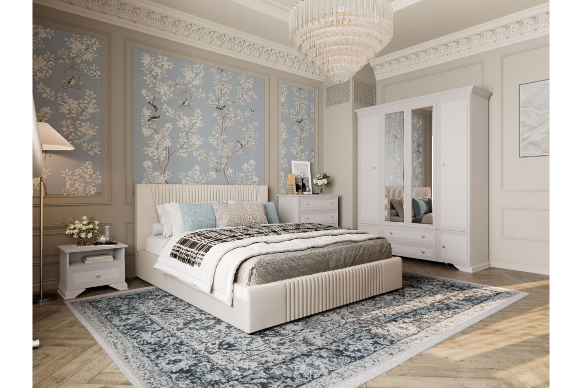 Орландо (Персидский жемчуг) - Шкаф распашной ШР-4 с 2 зеркалами БРАВОмебель 