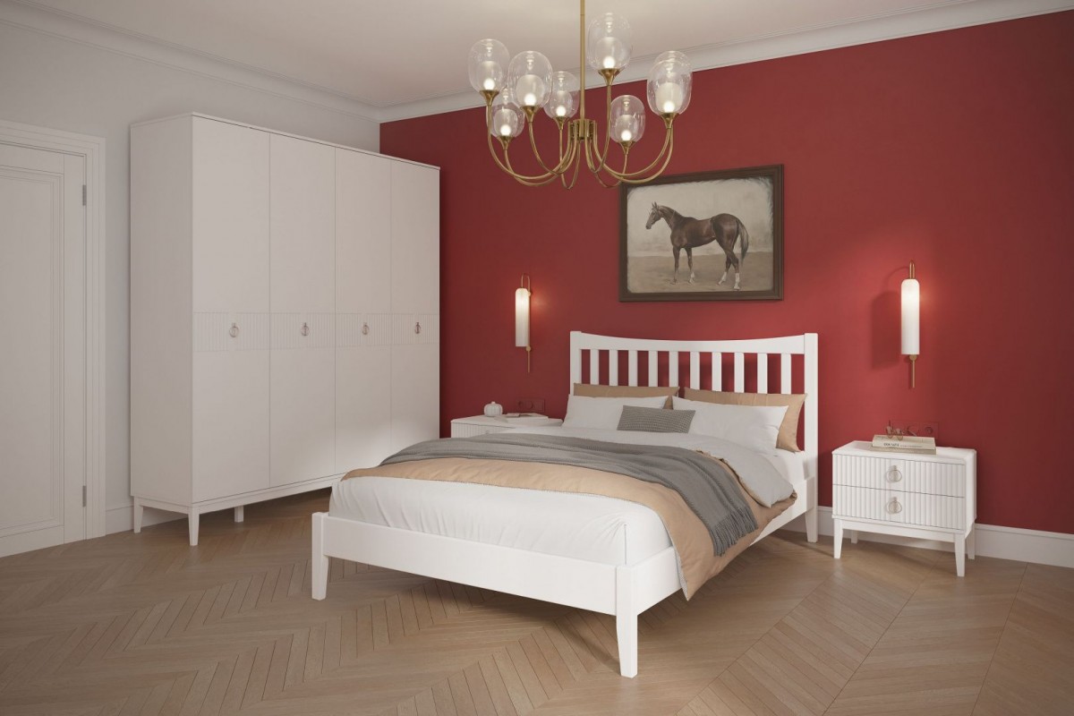 Фарго (Белый лак) - Тумба прикроватная