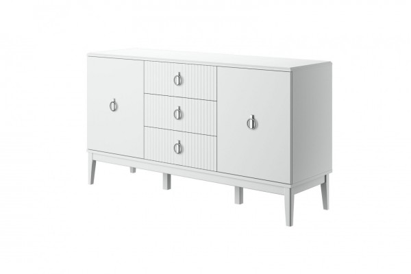 Фарго (Белый лак) - Комод 2 двери, 3 ящика