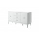Фарго (Белый лак) - Комод 2 двери, 3 ящика