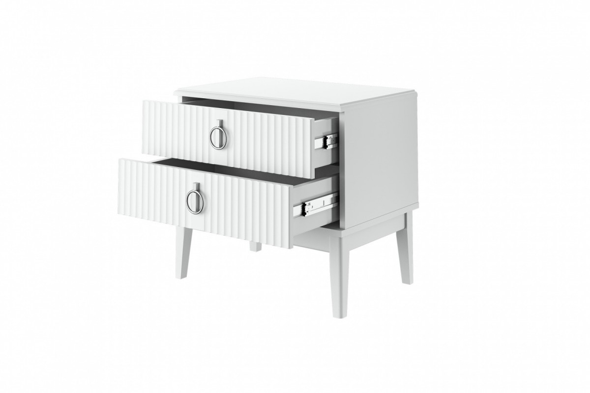 Фарго (Белый лак) - Тумба прикроватная