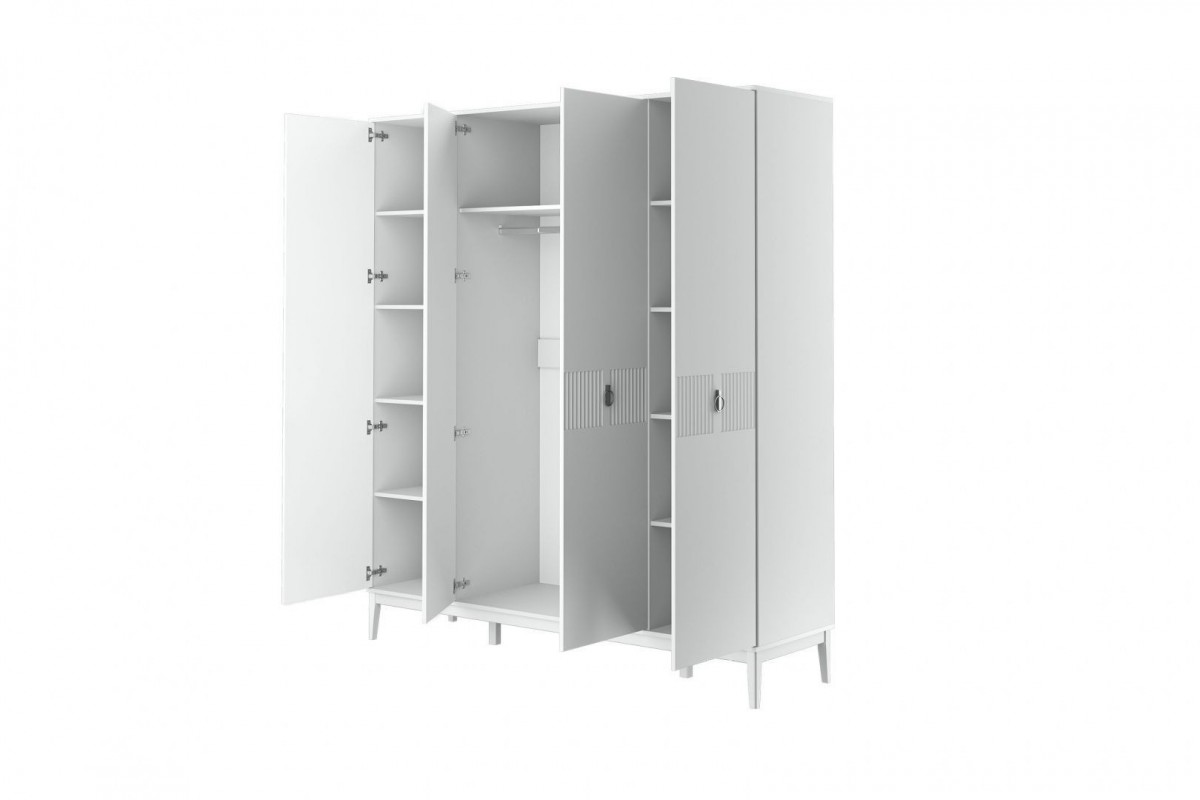 Фарго (Белый лак) - Шкаф распашной ШР-4