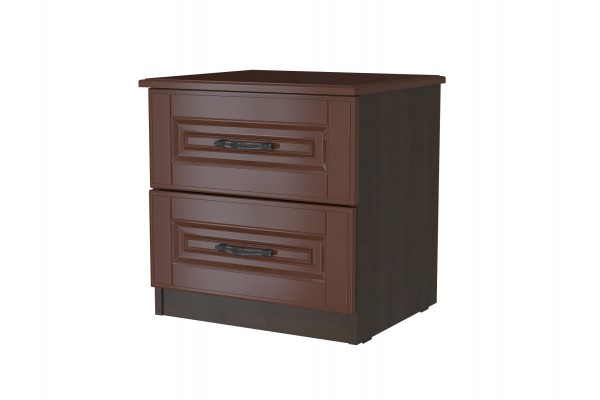 Тумба прикроватная «Кантри» (цвет орех, 2 ящика)