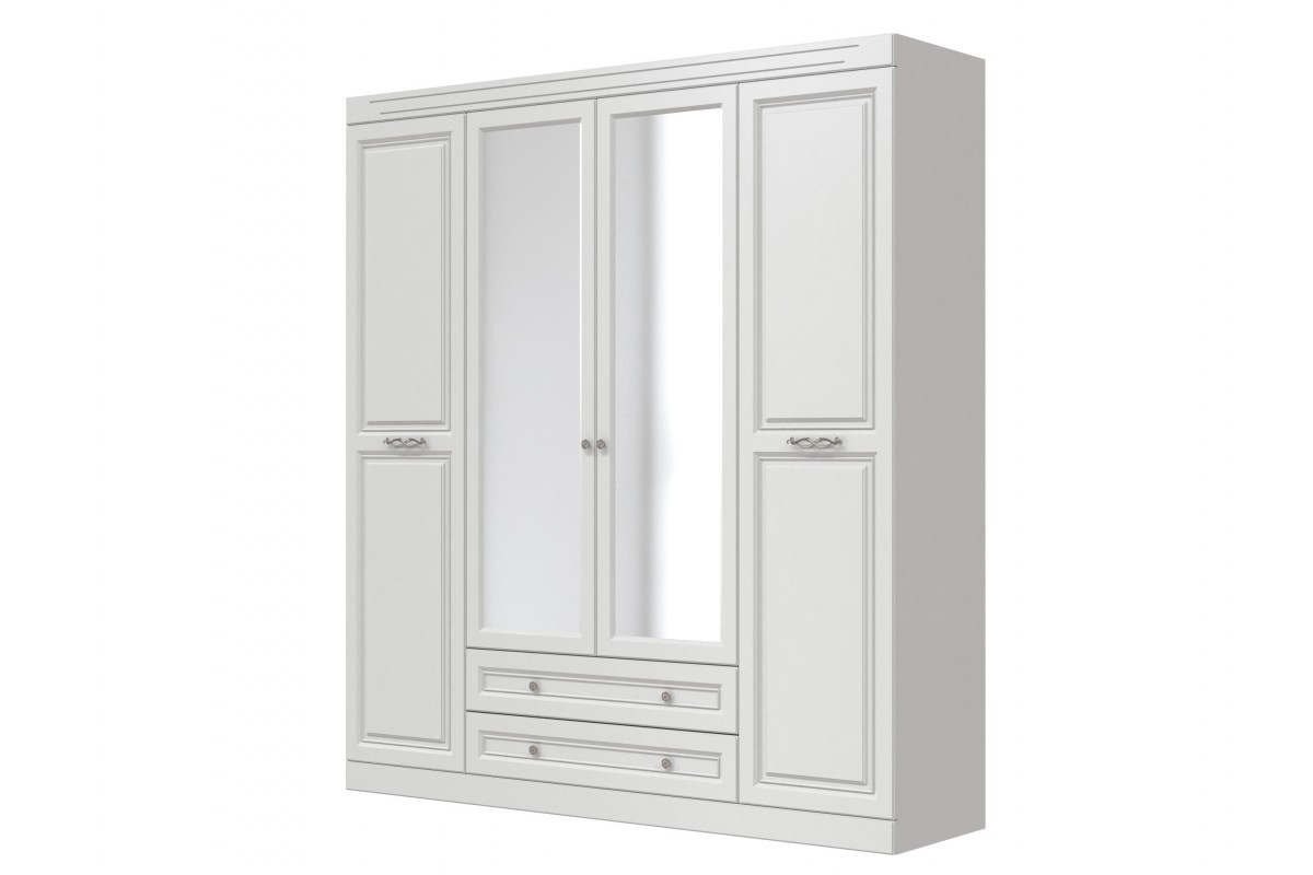 Модульная спальня «Олимп» Лак-белый