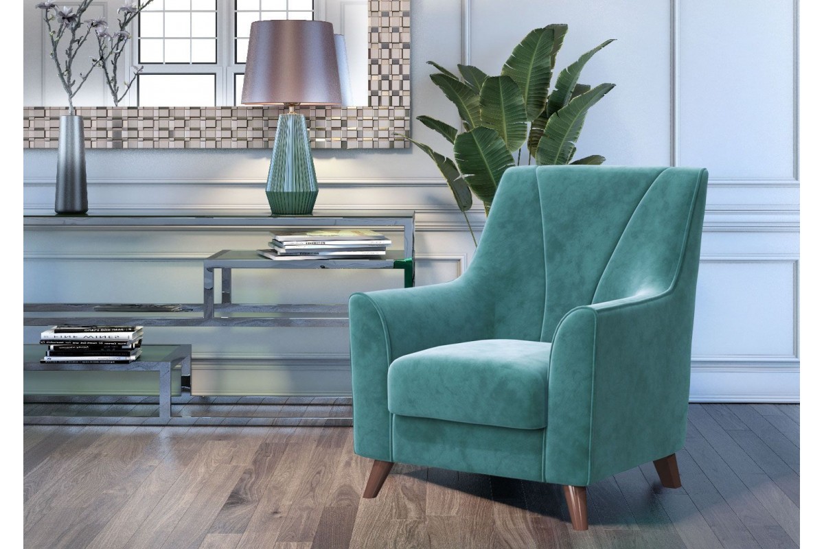 Кресло Далас-1 БРАВОмебель бирюза