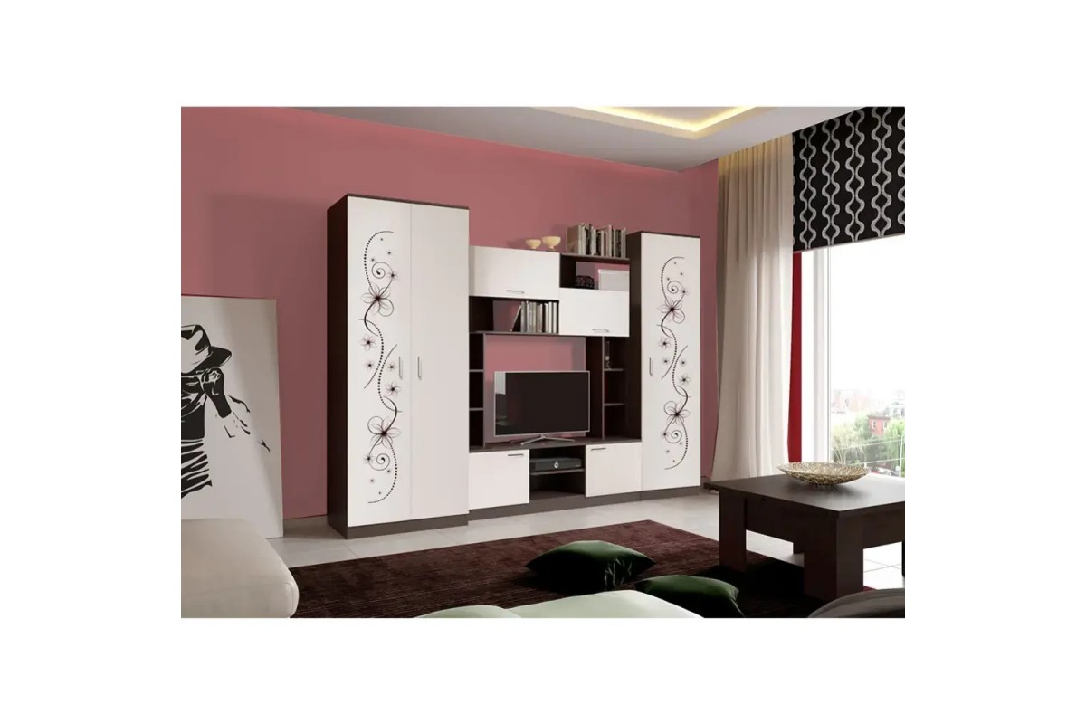 Модульная стенка для гостиной Флоренция Мебельград