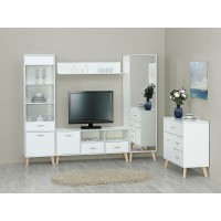 Модульная гостиная Скандик Белый жемчуг