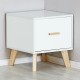 Скандик-1 тумба прикроватная с ящиком белый жемчуг