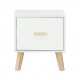 Скандик-1 тумба прикроватная с ящиком белый жемчуг