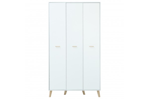 Скандик-1 шкаф распашной ШР-3 белый жемчуг