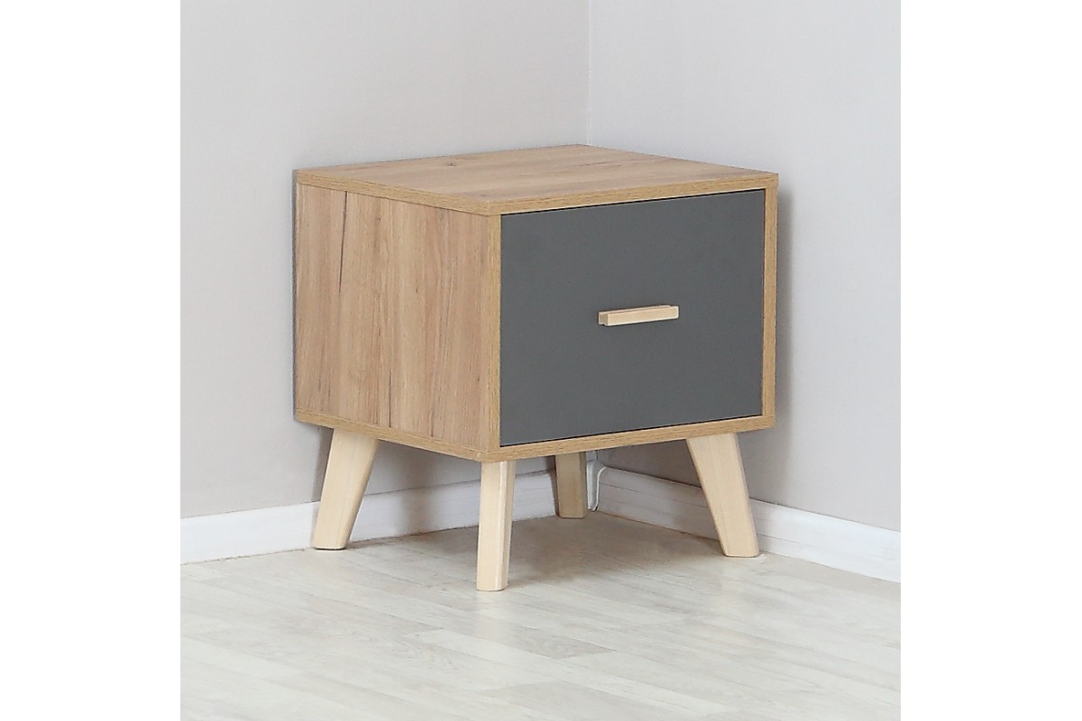 Модульная спальня Скандик-3 Элегия графит серый 