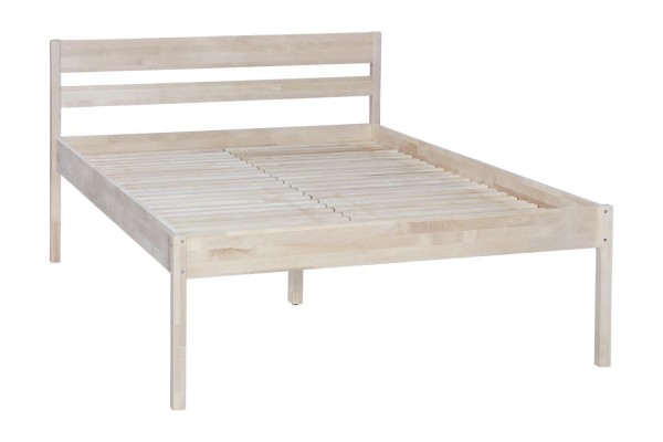 Высокая кровать из массива березы "Эко-массив" Элегия