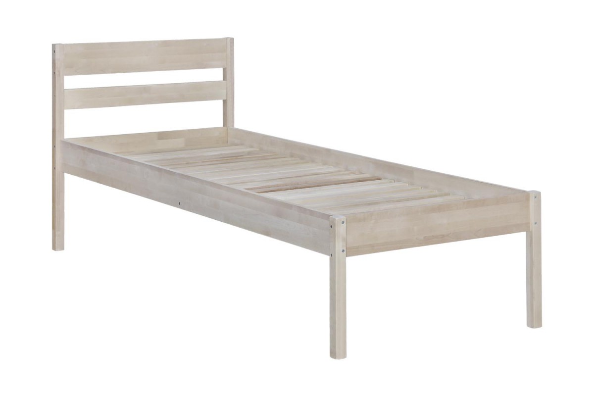 Высокая кровать из массива березы "Эко-массив" Элегия