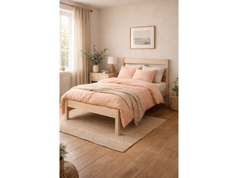 Кровать "Эко-Массив" с реечным настилом - распродажа