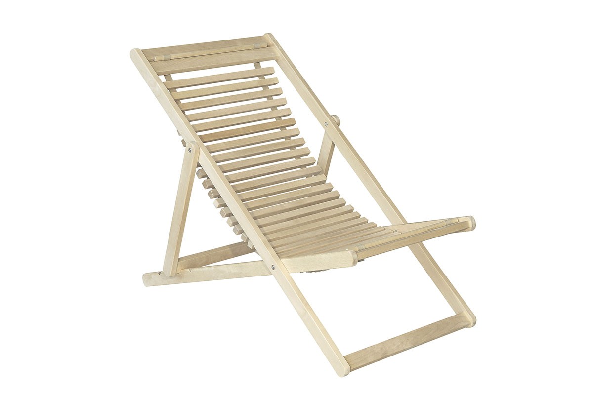 Шезлонг 22 Элегия из массива березы без покрытия