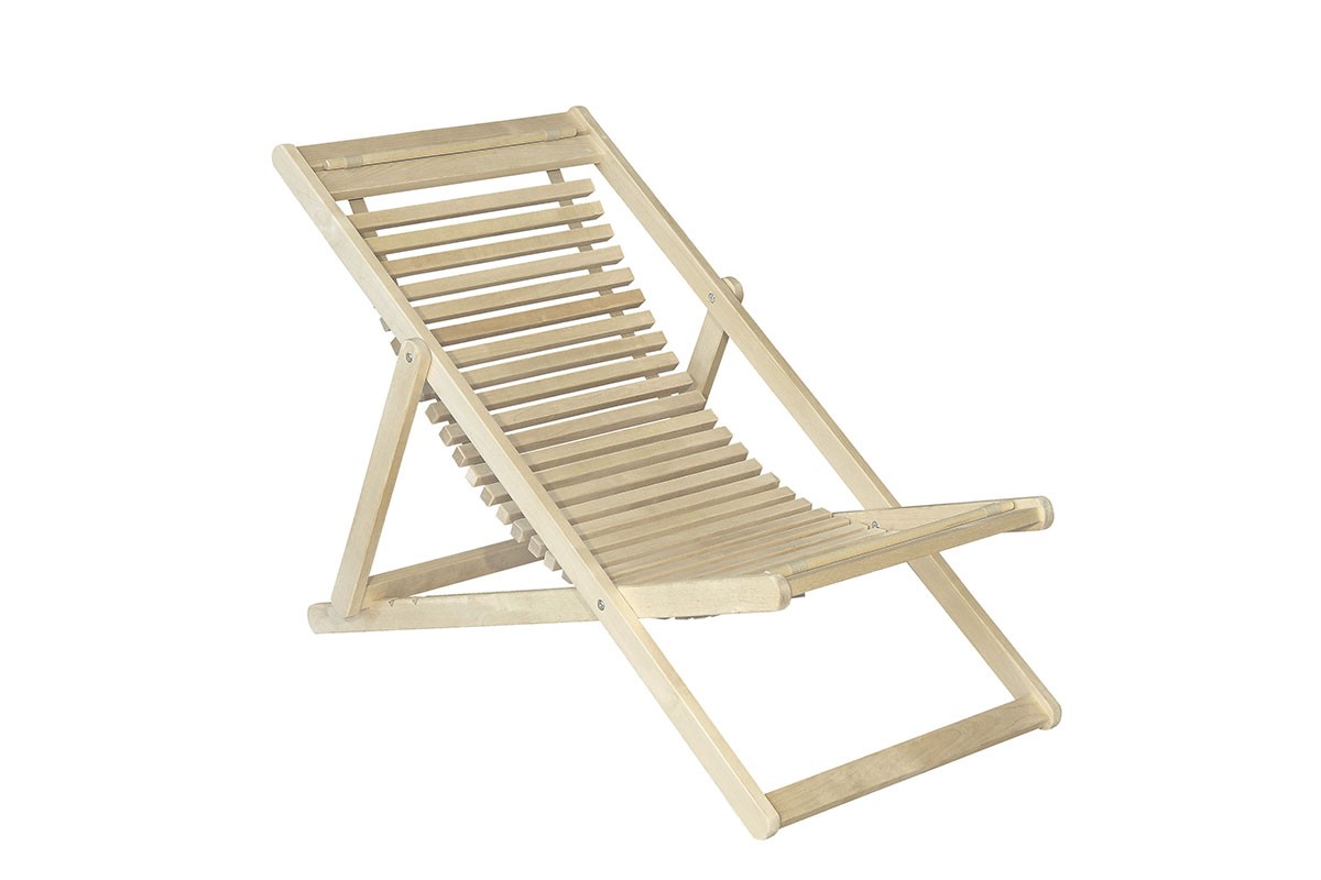 Шезлонг 22 Элегия из массива березы без покрытия