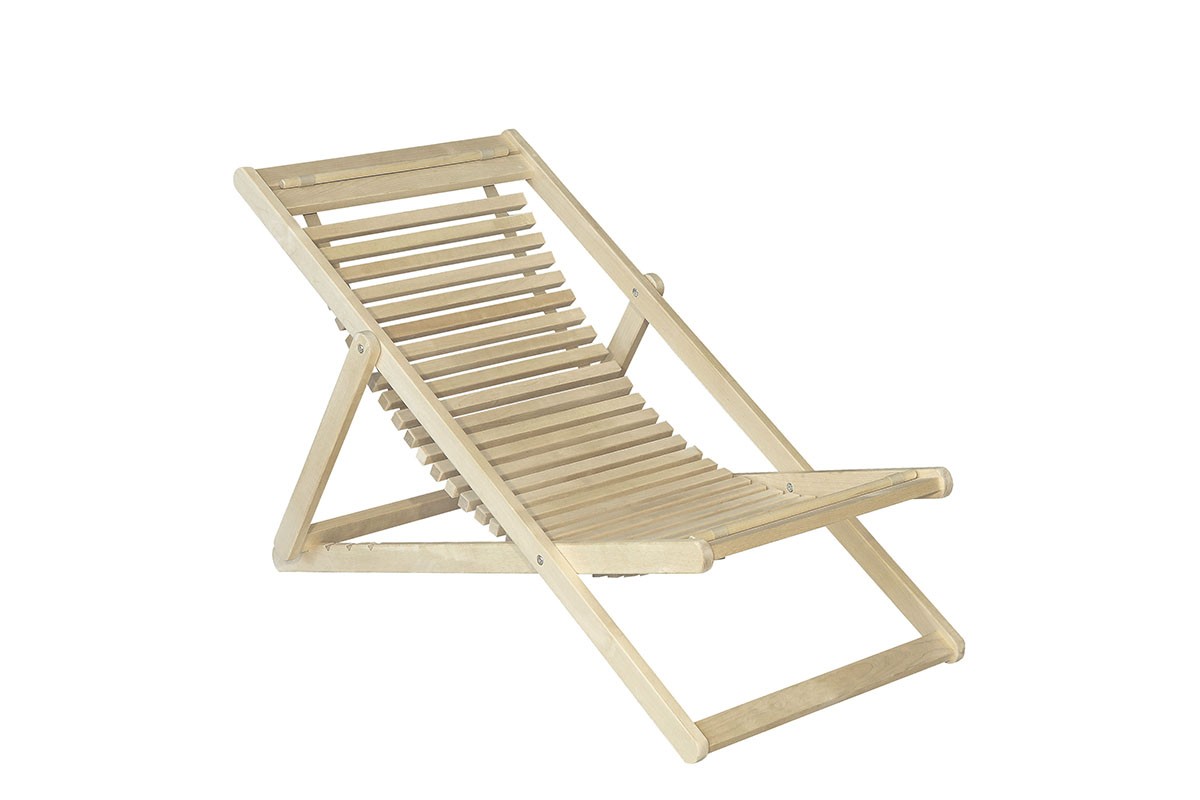 Шезлонг 22 Элегия из массива березы без покрытия