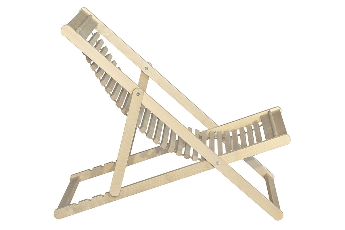 Шезлонг 22 Элегия из массива березы без покрытия